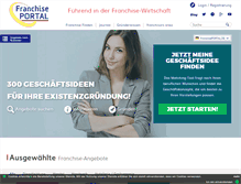 Tablet Screenshot of franchiseportal.de