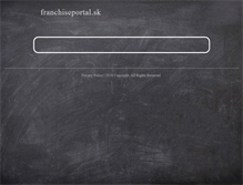 Tablet Screenshot of franchiseportal.sk